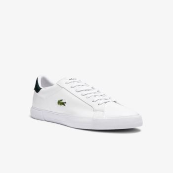 Lacoste Lerond Plus Leather Sneakers - Tenisky Pánské Bílé | CZ-OH0U4b